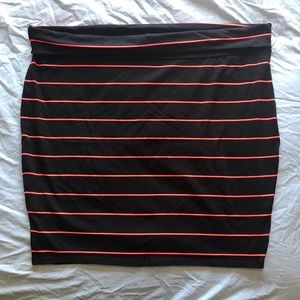 Torrid striped pencil skirt